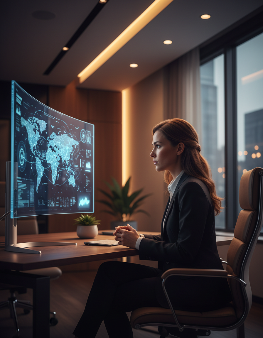 Smart Life professional in a modern workspace
